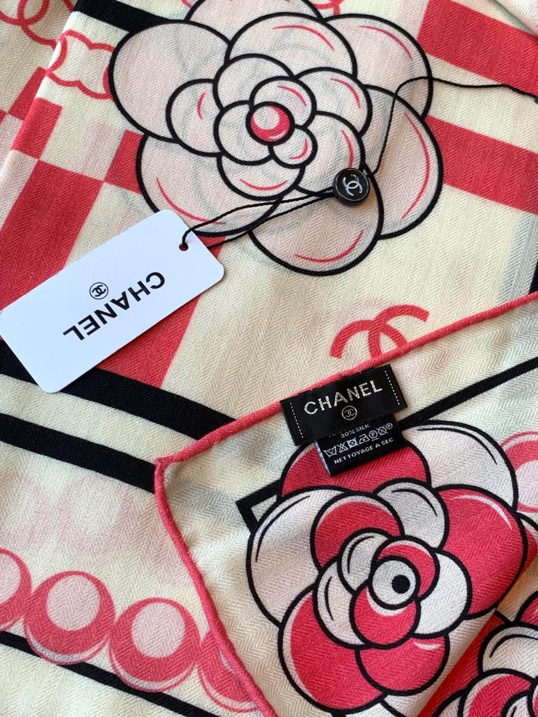 CHANEL 26S SCARF 135 IN CASHMERE AND SILK 306115