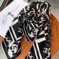 CHANEL 26S SCARF 135 IN CASHMERE AND SILK 306116