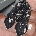 CHANEL 26S SCARF 135 IN CASHMERE AND SILK 307241