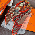 HERMES 26S PRINTED SQUARE SCARF 140 IN CASHMERE AND SILK 309321