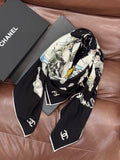 CHANEL 26S SCARF 135 IN CASHMERE AND SILK 309325
