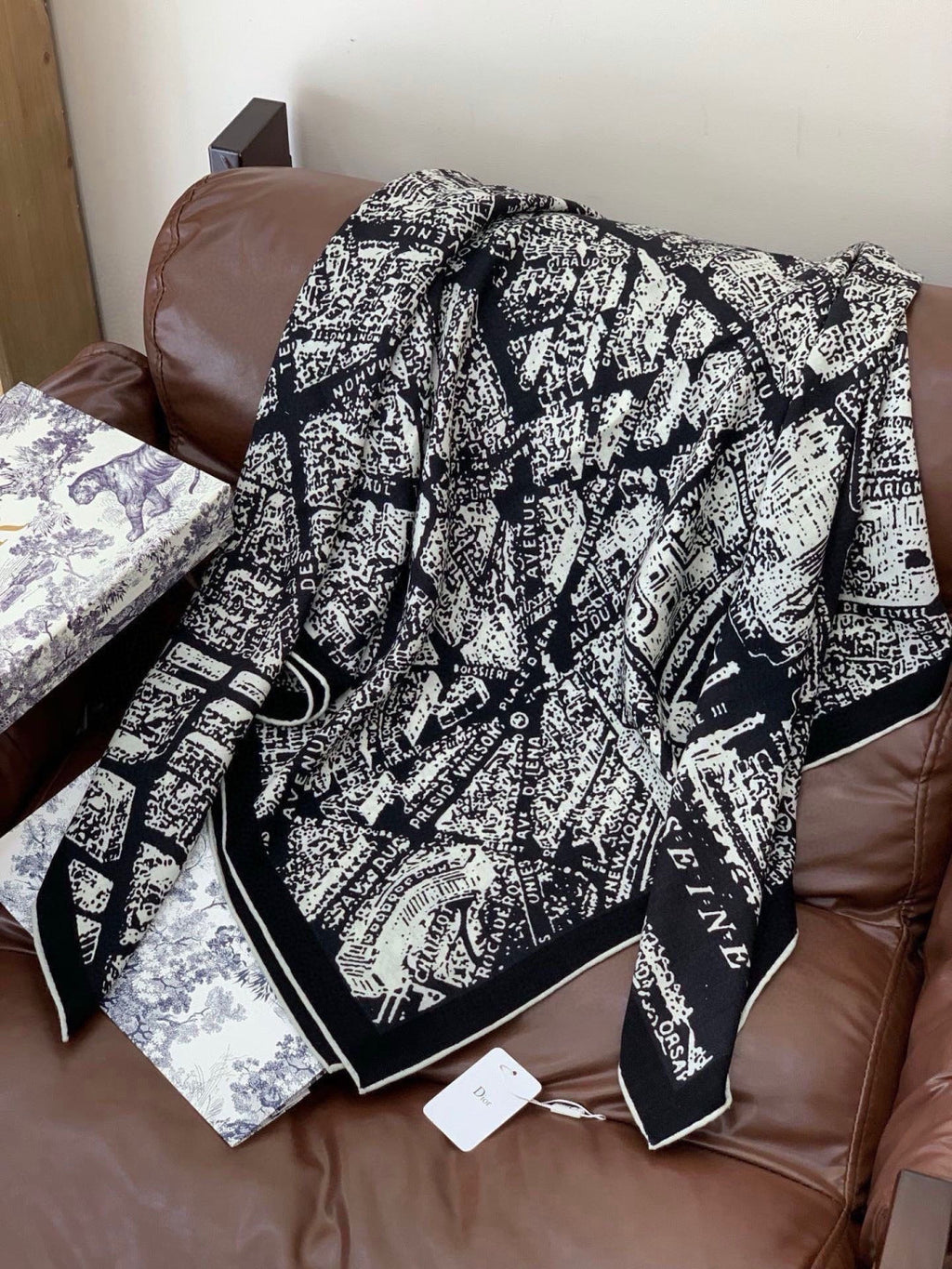 DIOR 26S SCARF 140CM IN SILK 309357