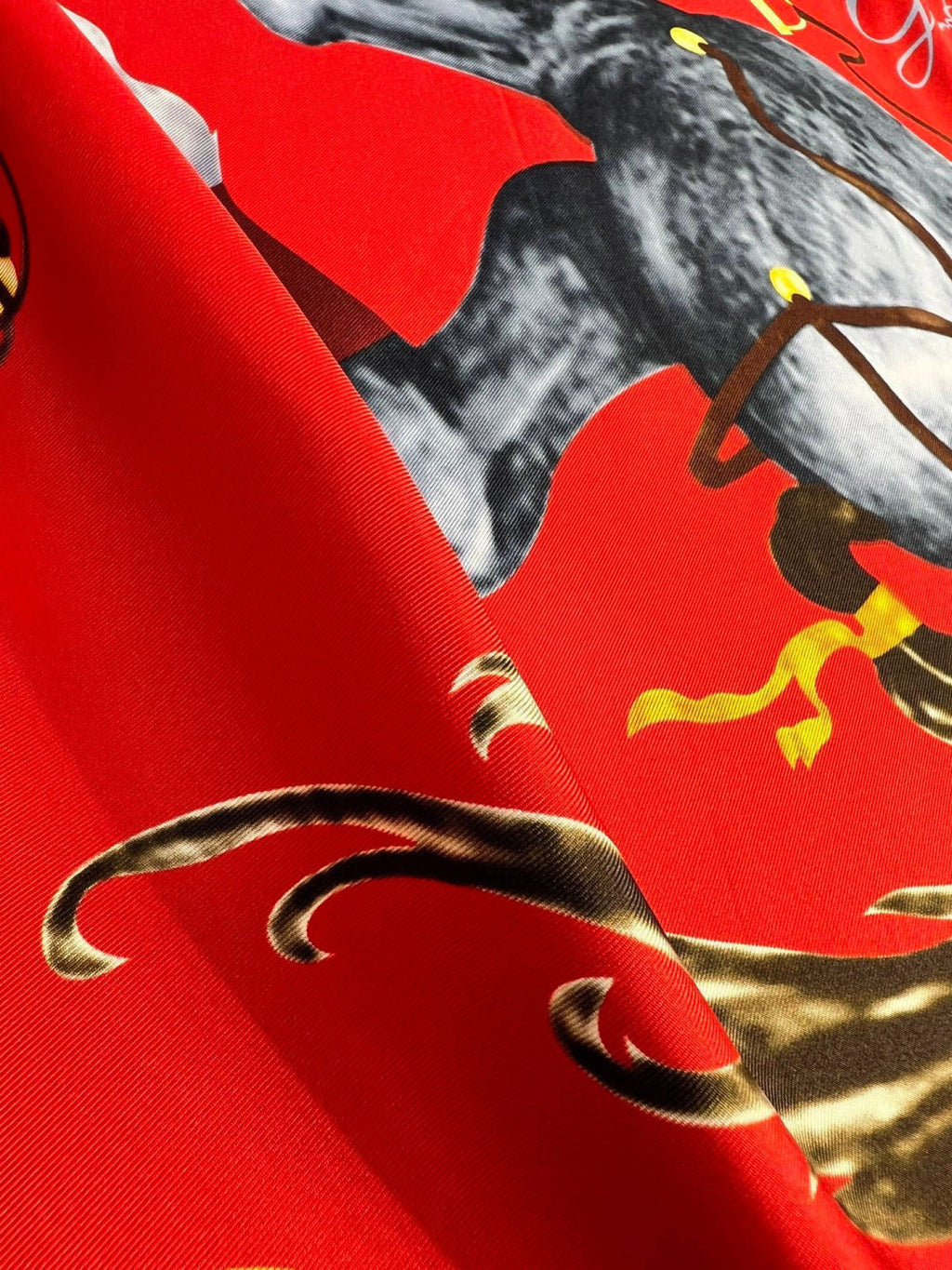 HERMES 26S PRINTED SQUARE SCARF 88 IN SILK 309926