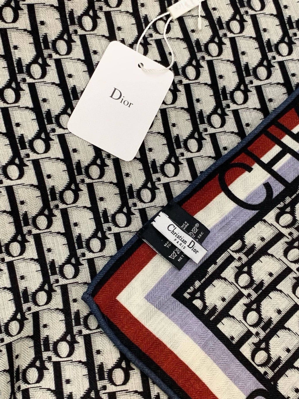 DIOR 26S SCARF 140CM IN CASHMERE SILK 311937