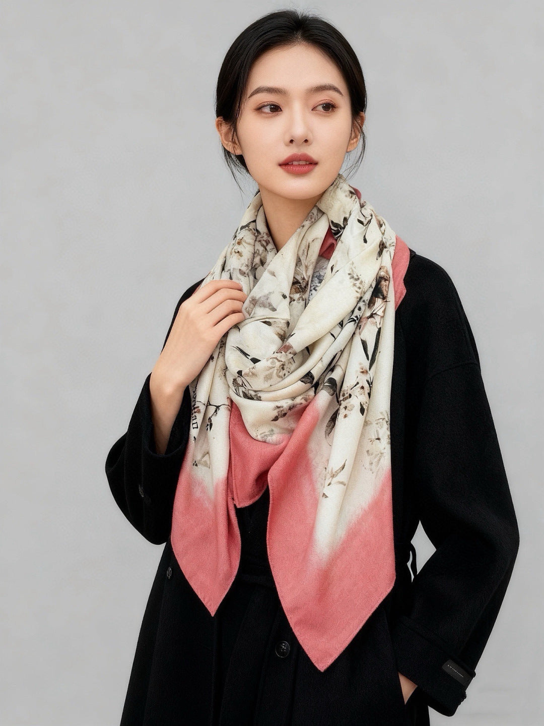 DIOR 26S SCARF 140CM IN CASHMERE SILK 311969