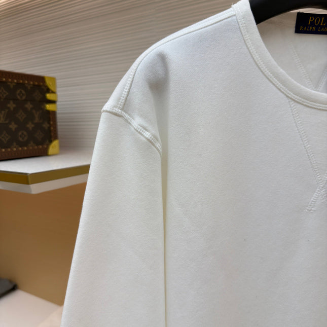 RALPH LAUREN 25S FLEECE SWEATSHIRT WITH EMBROIDERED LOGO 262