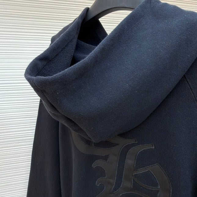 CHROME HEARTS CEMETERY CROSS SEVEN-11 HOODIE IN BLACK