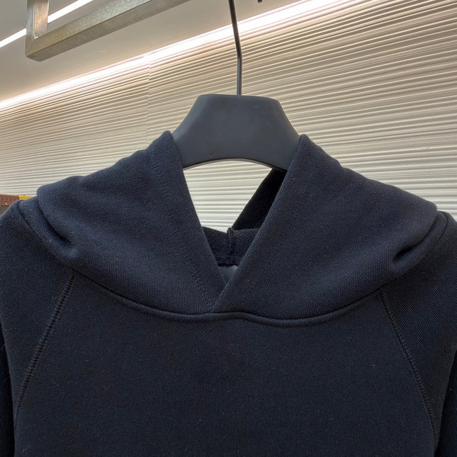 CHROME HEARTS CEMETERY CROSS SEVEN-11 HOODIE IN BLACK