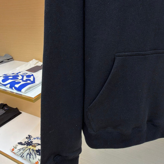 CHROME HEARTS CEMETERY CROSS SEVEN-11 HOODIE IN BLACK
