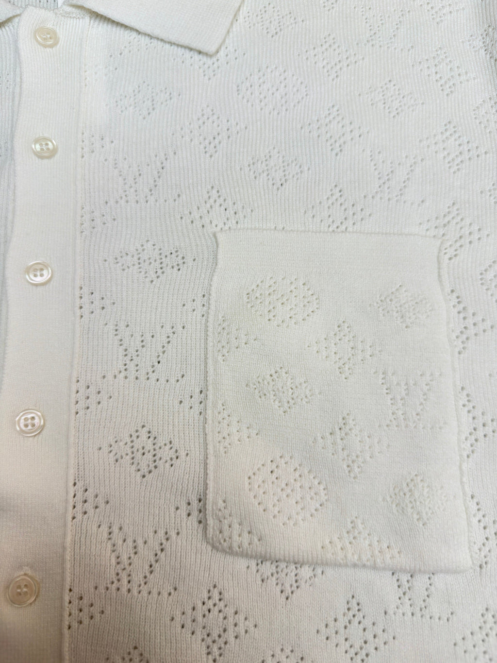LV 26S SHORT-SLEEVED KNIT POLO SHIRT STYLE 206
