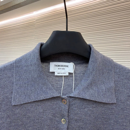THOM 26S SHORT SLEEVE POLO KNIT TOP STYLE 244