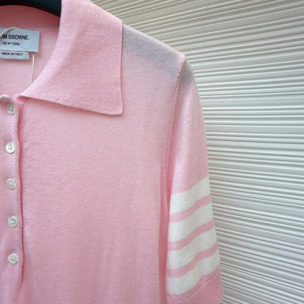 THOM 26S SHORT SLEEVE POLO KNIT TOP STYLE 241