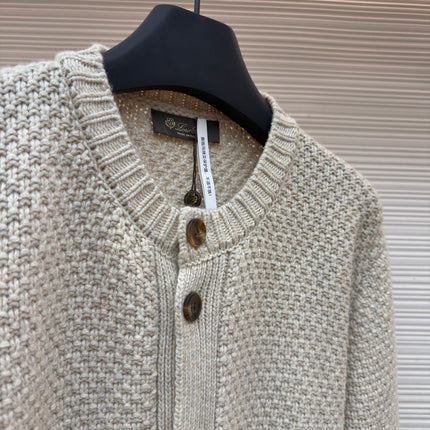 LORO PIANA 26S BUTTON-UP KNIT CARDIGAN 935