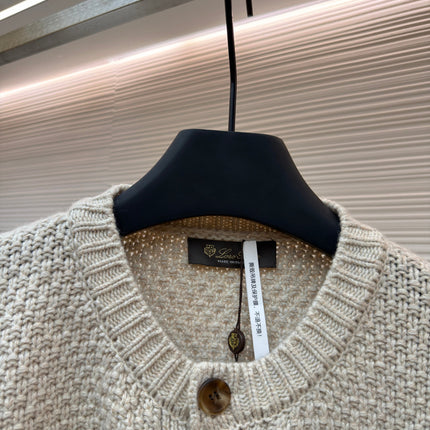 LORO PIANA 26S BUTTON-UP KNIT CARDIGAN 935
