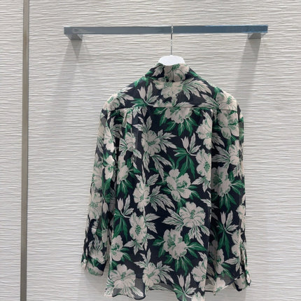 Loewe 2025 Floral Shirt Polyester Fiber
