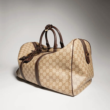 GUCCI 26S DUFFLE BAG 52 IN BEIGE CANVAS
