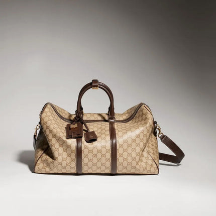 GUCCI 26S DUFFLE BAG 52 IN BEIGE CANVAS