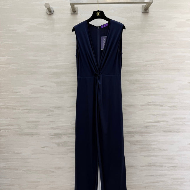 RALPH LAUREN 26S COLOR BLOCK MAXI SLIT DRESS 435