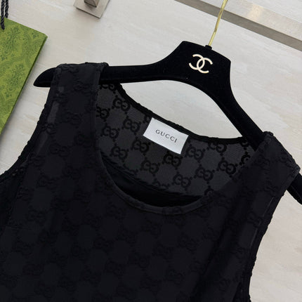 GUCCI 26S SLEEVELESS BLACK DRESS 396