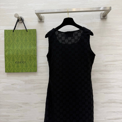 GUCCI 26S SLEEVELESS BLACK DRESS 396