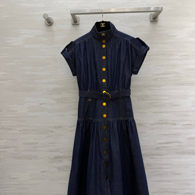 ZIMMERMANN 26S BELTED BUTTON-FRONT MIDI DRESS 279