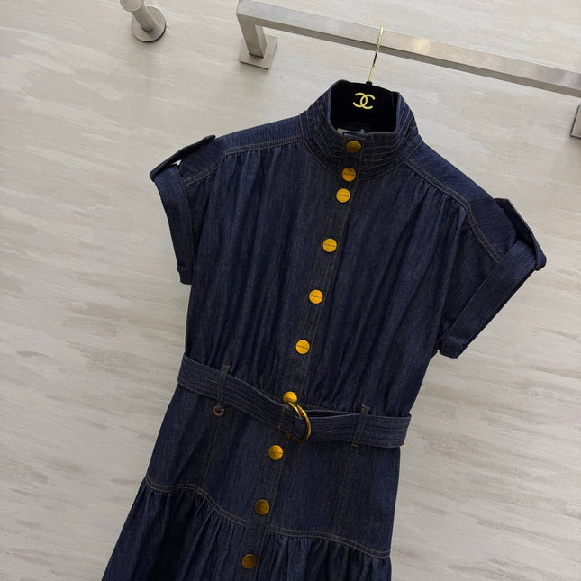 ZIMMERMANN 26S BELTED BUTTON-FRONT MIDI DRESS 279