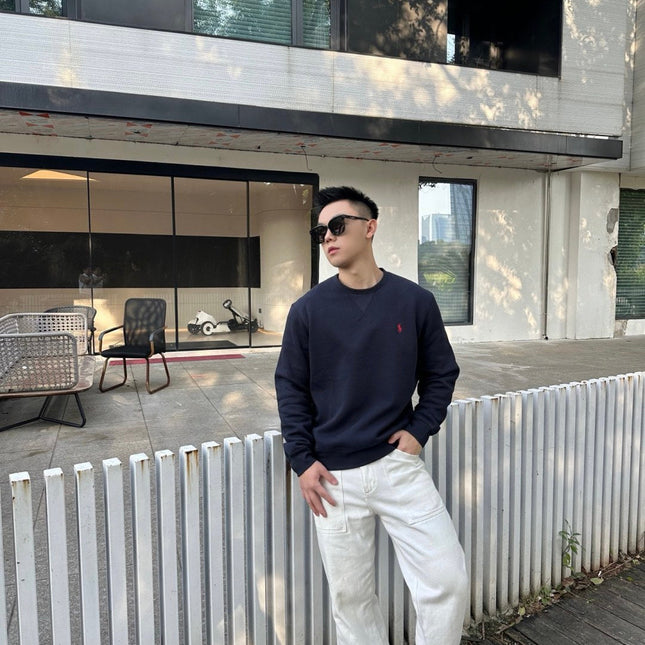 RALPH LAUREN 25S FLEECE SWEATSHIRT WITH EMBROIDERED LOGO 263