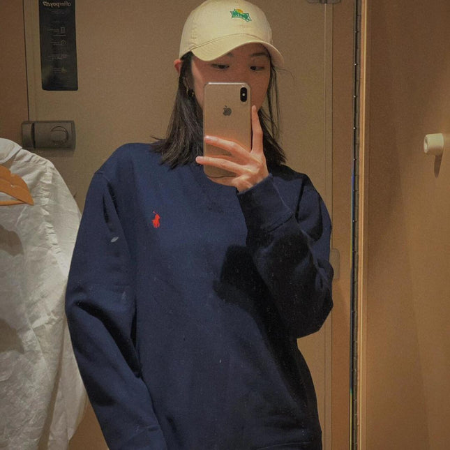 RALPH LAUREN 25S FLEECE SWEATSHIRT WITH EMBROIDERED LOGO 263