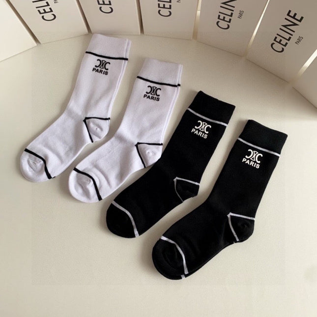 CELINE 26S CREW SOCKS 493556 (1 BOX)