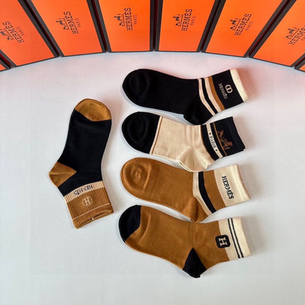 HERMES 26S ANKLE SOCKS 494245 (1 BOX)
