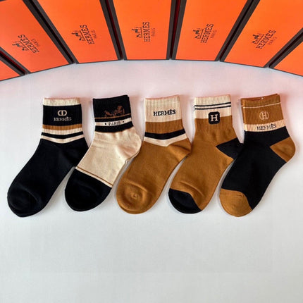 HERMES 26S ANKLE SOCKS 494245 (1 BOX)