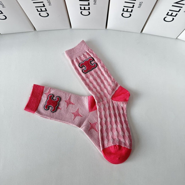 CELINE 26S CREW SOCKS 494264 (1 BOX)