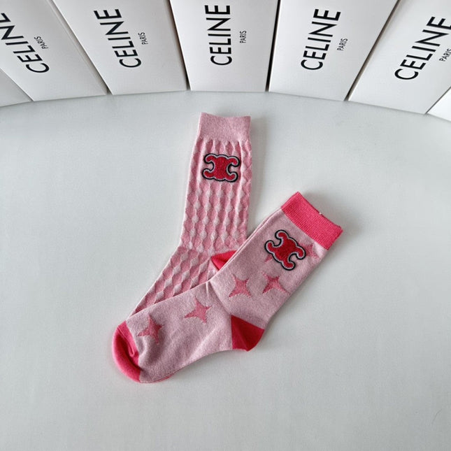 CELINE 26S CREW SOCKS 494264 (1 BOX)