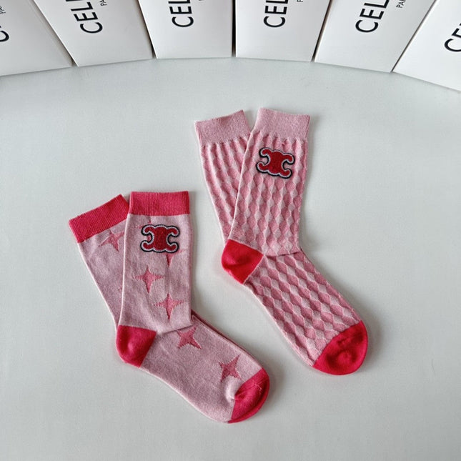 CELINE 26S CREW SOCKS 494264 (1 BOX)
