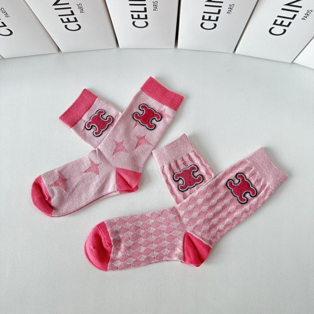 CELINE 26S CREW SOCKS 494264 (1 BOX)