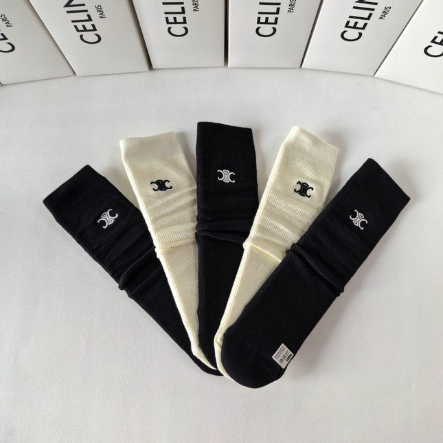 CELINE 26S CREW SOCKS 546750 (1 BOX)