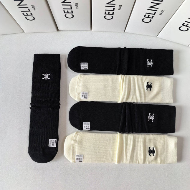 CELINE 26S CREW SOCKS 546750 (1 BOX)