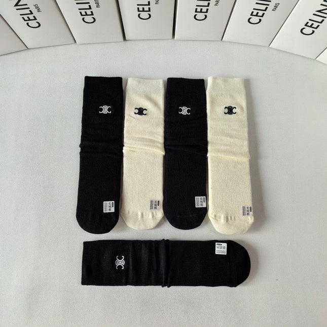 CELINE 26S CREW SOCKS 546750 (1 BOX)