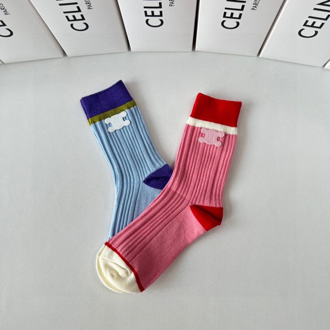 CELINE 26S CREW SOCKS 569235 (1 BOX)