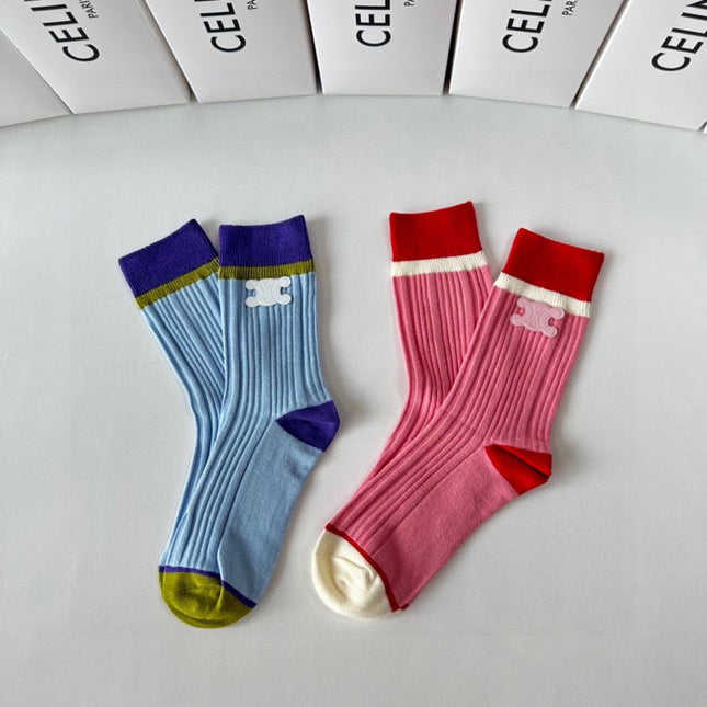 CELINE 26S CREW SOCKS 569235 (1 BOX)
