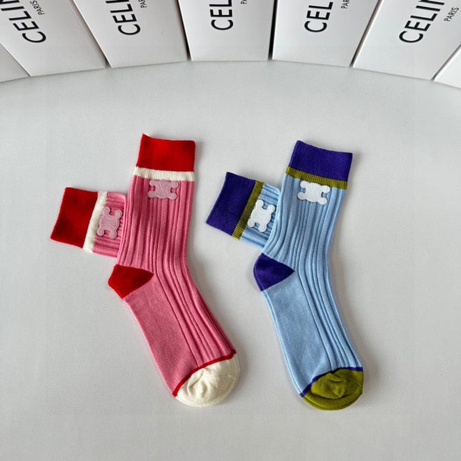 CELINE 26S CREW SOCKS 569235 (1 BOX)