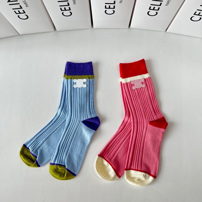 CELINE 26S CREW SOCKS 569235 (1 BOX)