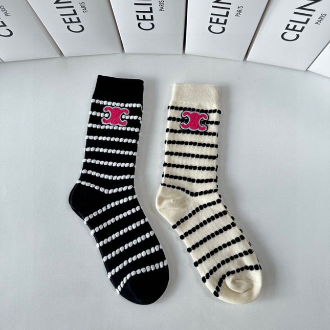 CELINE 26S CREW SOCKS 520270 (1 BOX)
