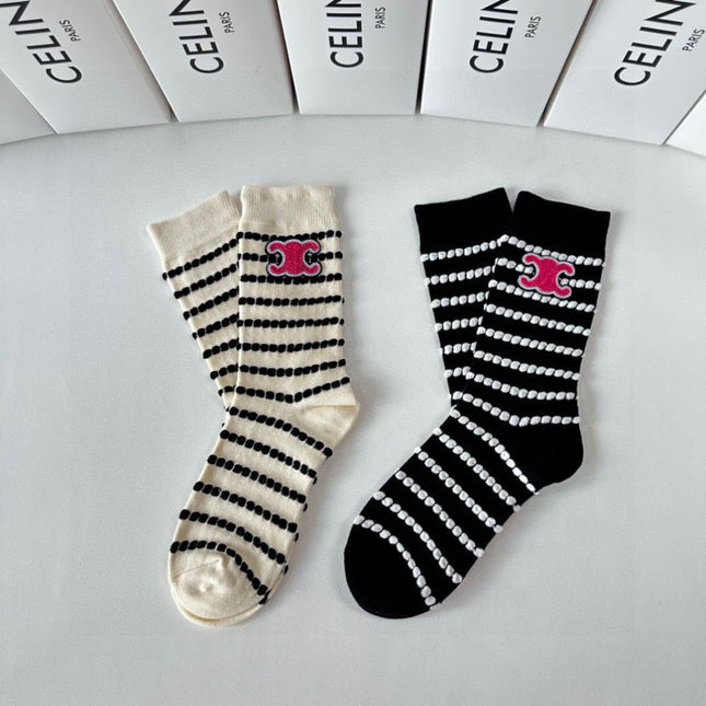 CELINE 26S CREW SOCKS 520270 (1 BOX)
