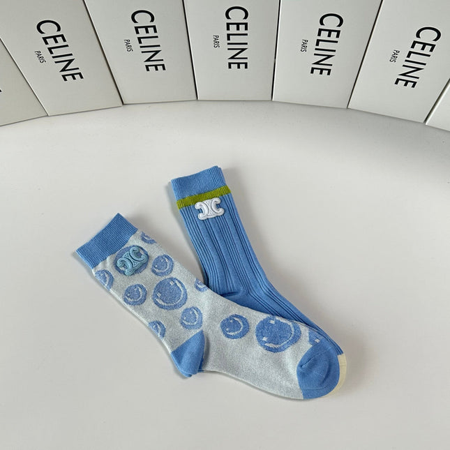 CELINE 26S CREW SOCKS 903940 (1 BOX)