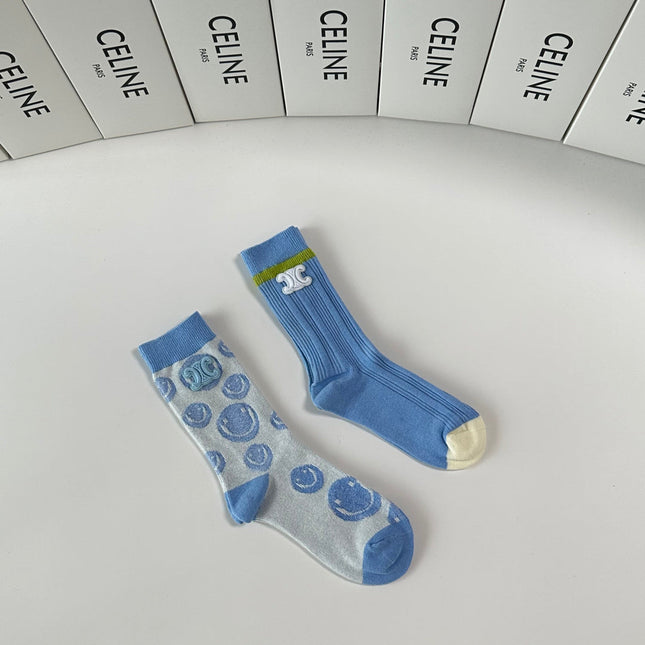 CELINE 26S CREW SOCKS 903940 (1 BOX)