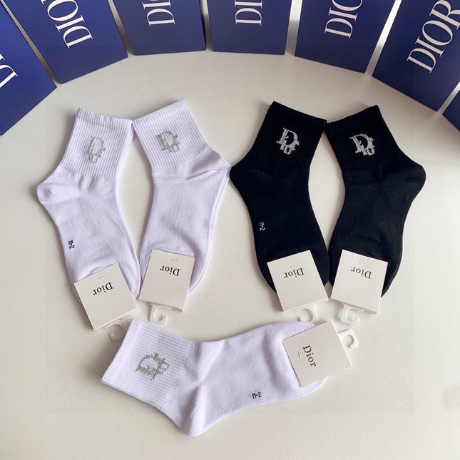 DIOR 26S ANKLE SOCKS 341901 (1 BOX)
