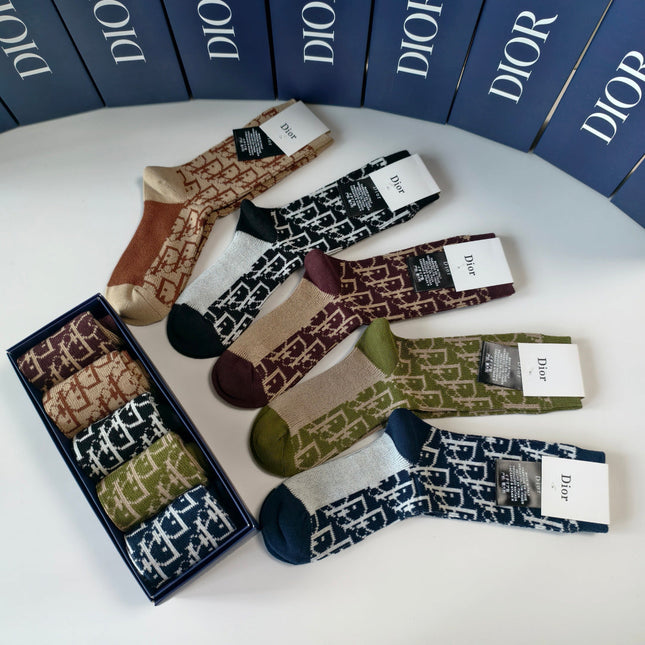 DIOR 26S CREW SOCKS 394043 (1 BOX)
