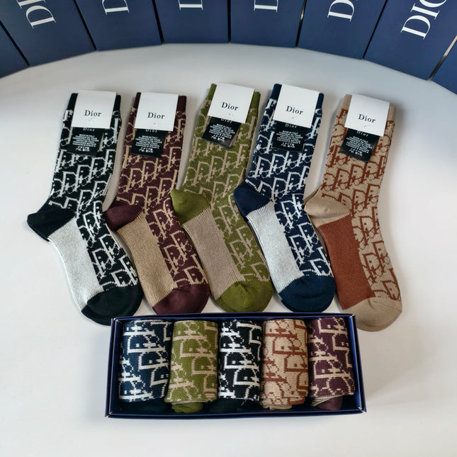 DIOR 26S CREW SOCKS 394043 (1 BOX)