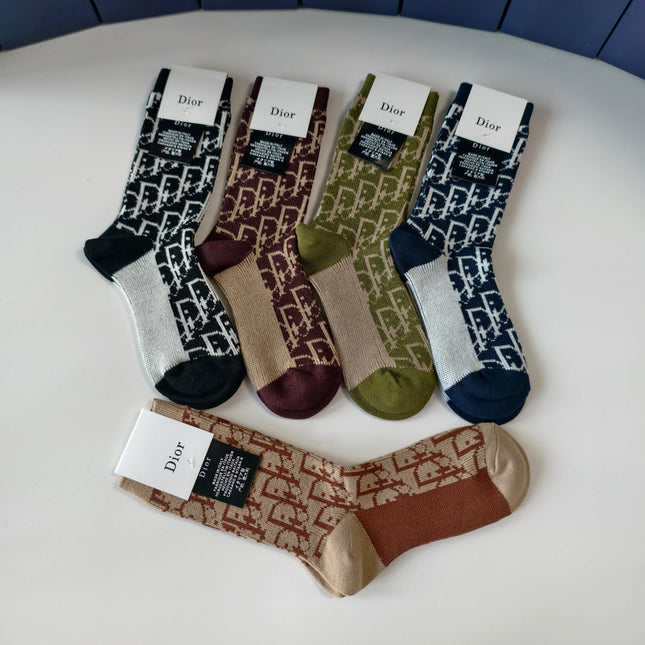 DIOR 26S CREW SOCKS 394043 (1 BOX)